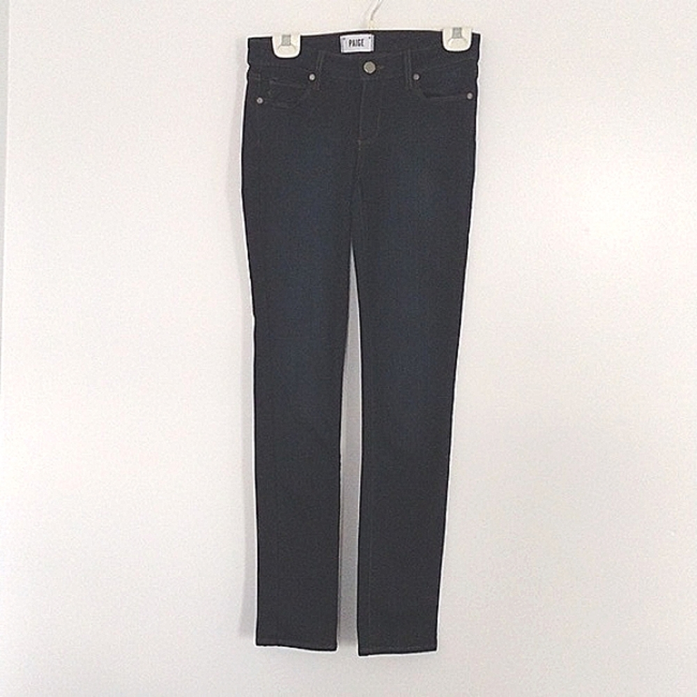Paige Women's Skyline Skinny Mona Jeans Size 27 Dark Wash EUC